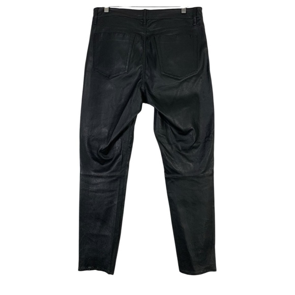Lucky Brand Bridget Lamb Leather High Rise Pants Size 32 - Picture 3 of 10